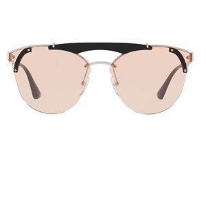 BNIB Prada Reflective 53mm Round Sunglasses